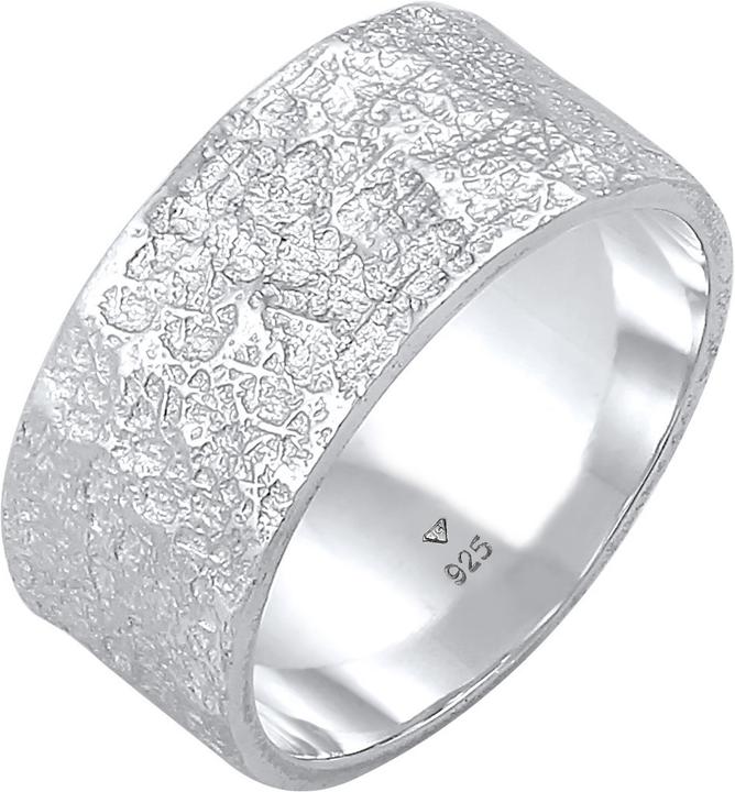Immagine prodotto Kuzzoi Anello Uomo Anello a fascia Struttura organica in argento 925 (56, 925 Argento)