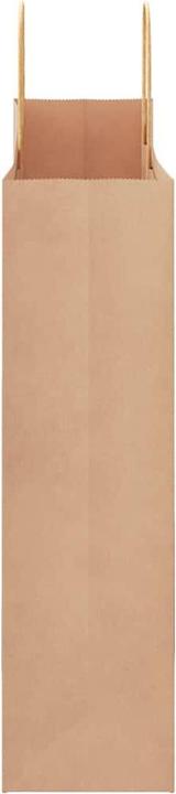 Produktbild VidaXL Kraftpapiertüten 50 Stk. mit Henkel Braun 32x12x42 cm Papiertüte (Geschenktüte, 50 x)