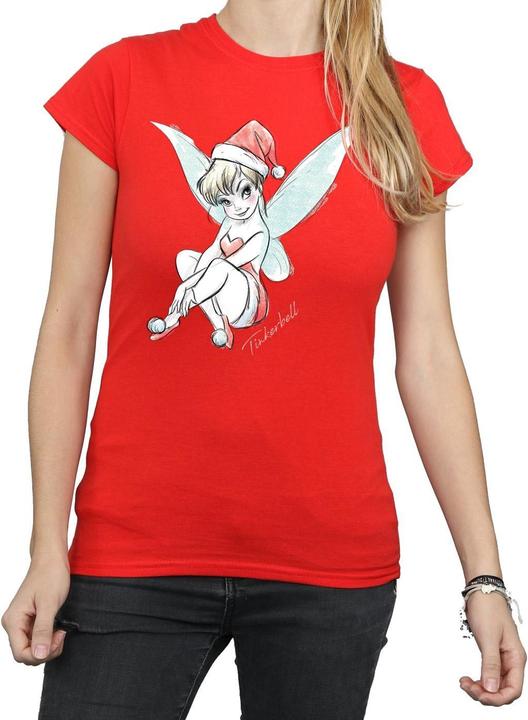 Immagine prodotto Disney Tinkerbell Christmas Fairy Maglietta Donna (L)