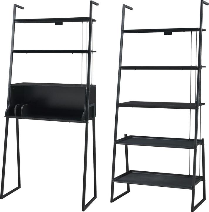 Image du produit En.Casa Ensemble de meubles Storfjord 2 pcs. 1x bureau, 1x étagère à échelle