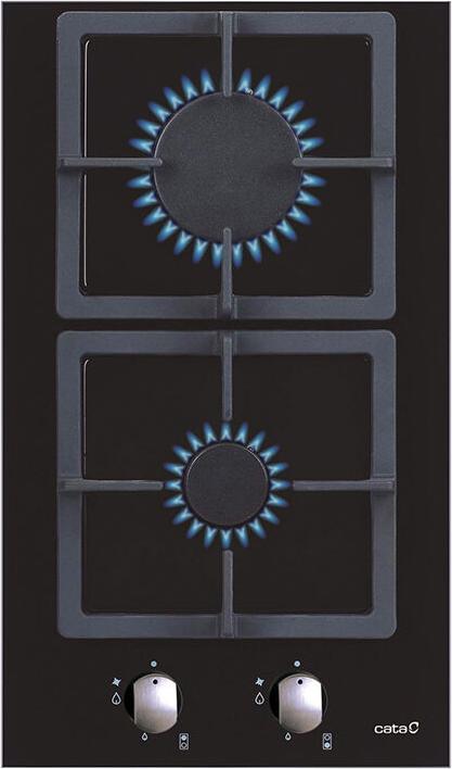 Cata SCI 3002 BK Nero Gas da incasso 2 zone(e)