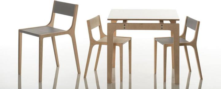 Actual product image Sirch Children's table small Olek birch white (Kids table)