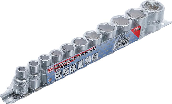 Productafbeelding BGS Doppenset, zeskant | aandrijving 10 mm (3/8") | SW 5/16" - 7/8" | 1... (10 mm)