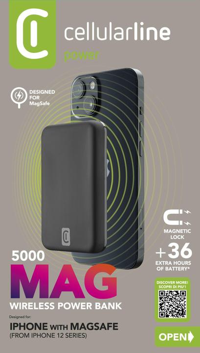 Produktbild Cellularline MAG 5000 (5000 mAh, 10 W, 19.25 Wh)