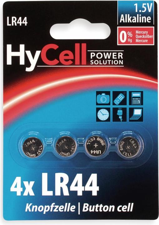 Image du produit HyCell Alcaline LR44 (4 pcs, LR44, 140 mAh)