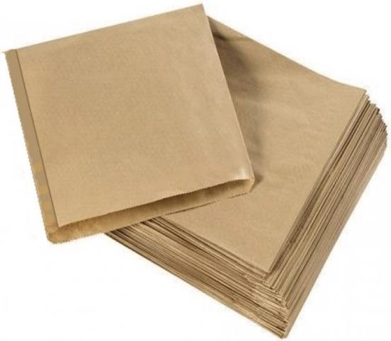 Actual product image Øvrige Burger bag 15x18 cm brown - (box with 1000 pieces) (1000 Piece)