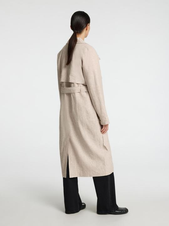 Immagine prodotto Selected Femme Zweireihiger Leinenmix Trenchcoat (34)