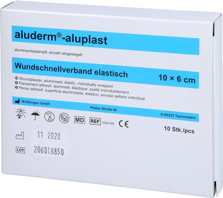 Produktbild Aluderm aluplast elastisch 1 m x 6 cm Wundauflage, 1 St. Pflaster (1 x)