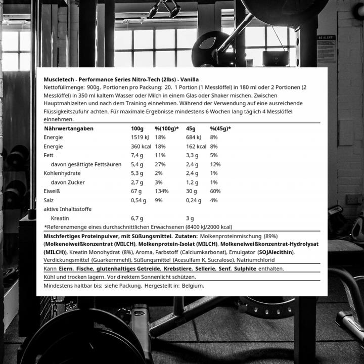 Image du produit Muscle Tech Nitro Tech (Vanille, 1 pcs, 907 g)