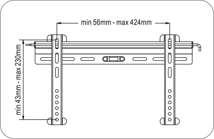 Immagine prodotto Goobay EasyFix ultrasottile L (Muro, 58", 45 kg)