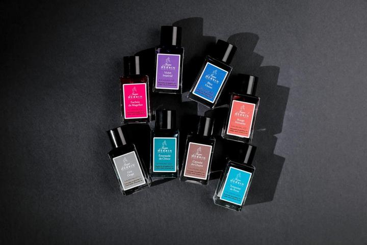 Actual product image Herbin 1670 ink ocean blue 15ml (Inkwell, Blue)