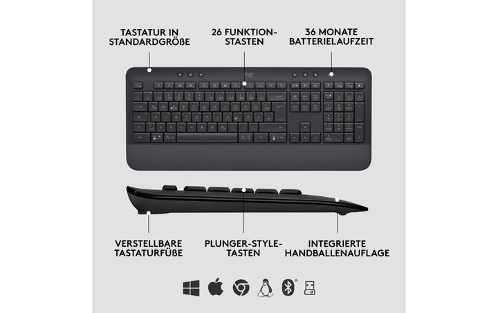 Produktbild Logitech MK650 Signature for Business (US, Kabellos)