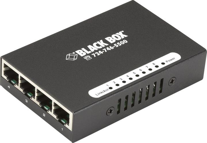 Black Box Switch 10-100 alimentato via USB - 8 porte - Switch - 8 porte (8 Porti)