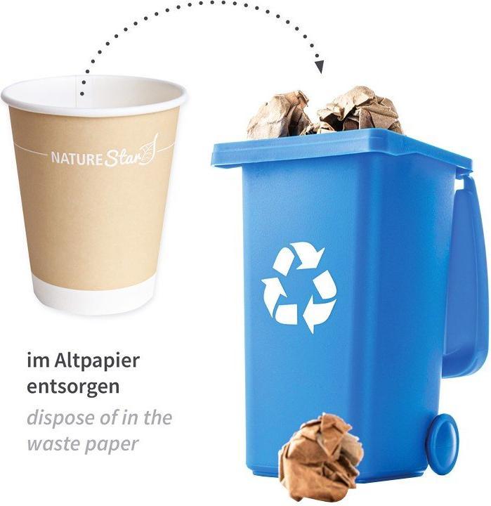 Image du produit Nature Star Gobelet à café en papier dur "Only Paper", 0,3 l (50 x)
