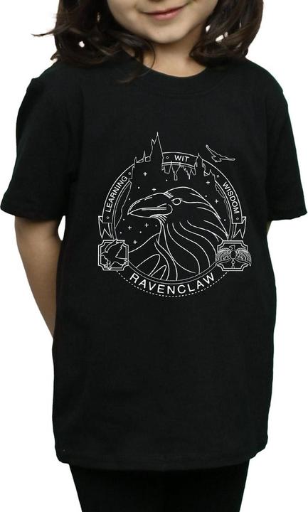 Actual product image Girls Ravenclaw Seal Cotton T-Shirt (140, 146)