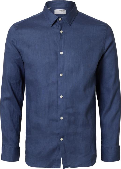 Selected Homme Slhregkylian-Linen Shirt Ls Classic Noos