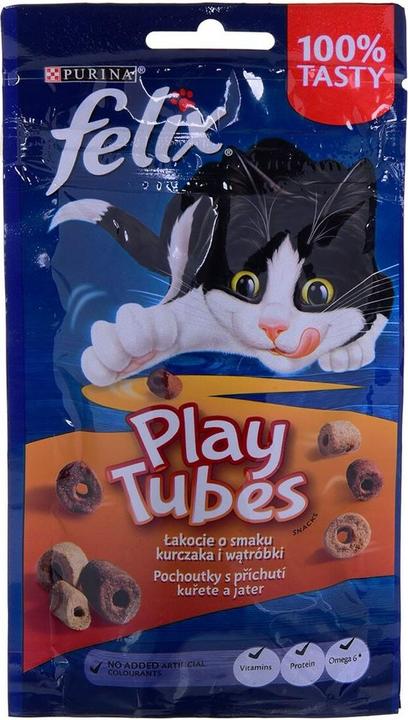 Actual product image Felix Play Tubes Chicken Liver - Dry Cat Food - 50 g (Senior, 1 pcs., 50 g)