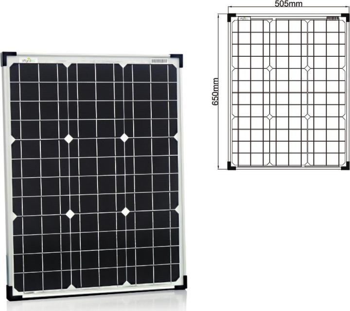 Actual product image Offgridtec Solar Kit 50w - 12V Solar Set (50 W)
