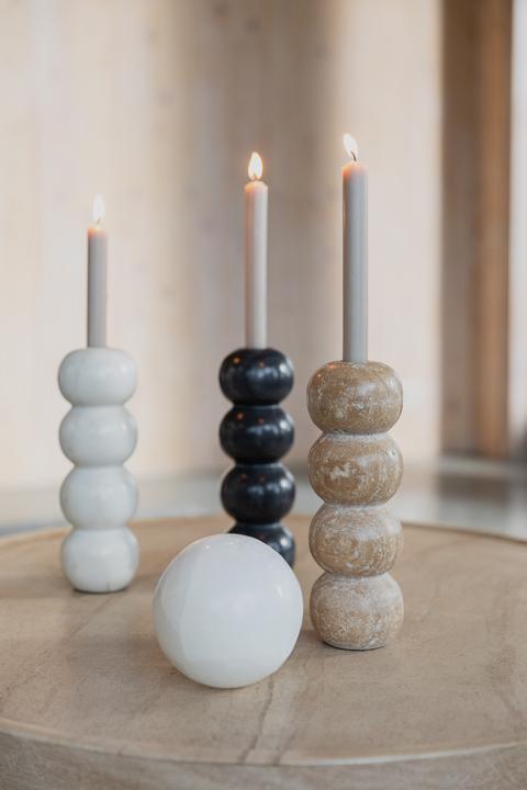 Produktbild Zuiver Rome Candle Holder Travertin (8 x 8 x 24 cm)