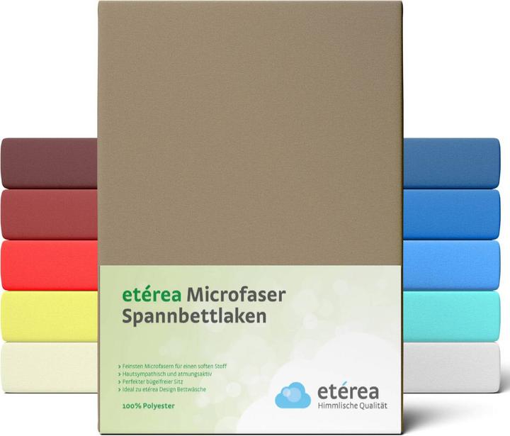 Actual product image Etérea Microfibre Jersey Fitted Sheet (140 x 200 cm, 160 x 200)