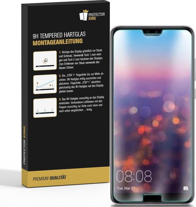 Actual product image Protectorking 1x real tempered 9H armoured glass 3D CLEAR (1 Piece, Honor 10)
