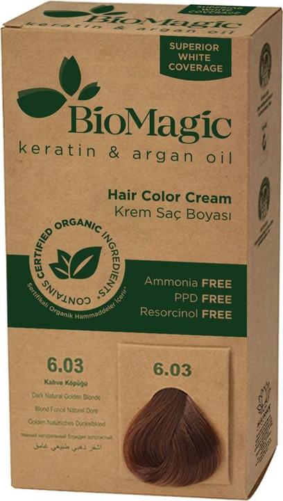 Biomagic Haarfarbe Dunkelgoldene Blondine (6,03) 250 g - Biomagisch (Dunkelgoldblond)