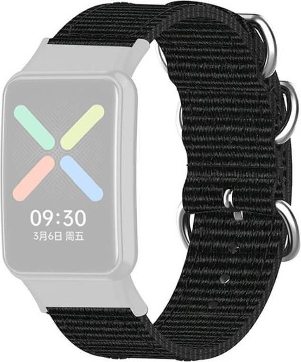 Produktbild Cover-Discount OPPO Watch Free - Nylon Ersatzarmband schwarz (Nylon)
