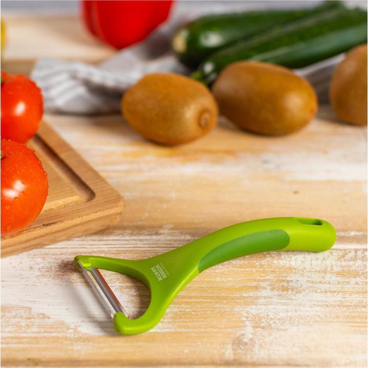 Actual product image Kuhn Rikon Peeler piranha serrated green