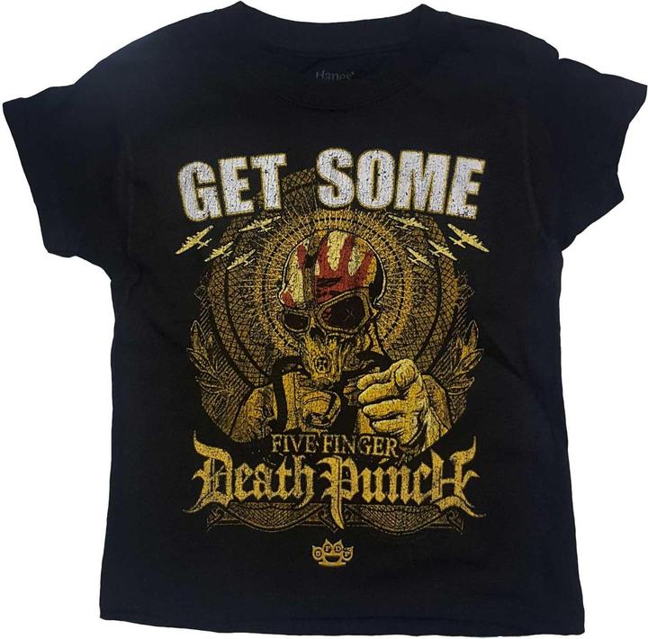 Immagine prodotto Five Finger Death Punch Maglietta in cotone per bambini/ragazzi Get Some (128)