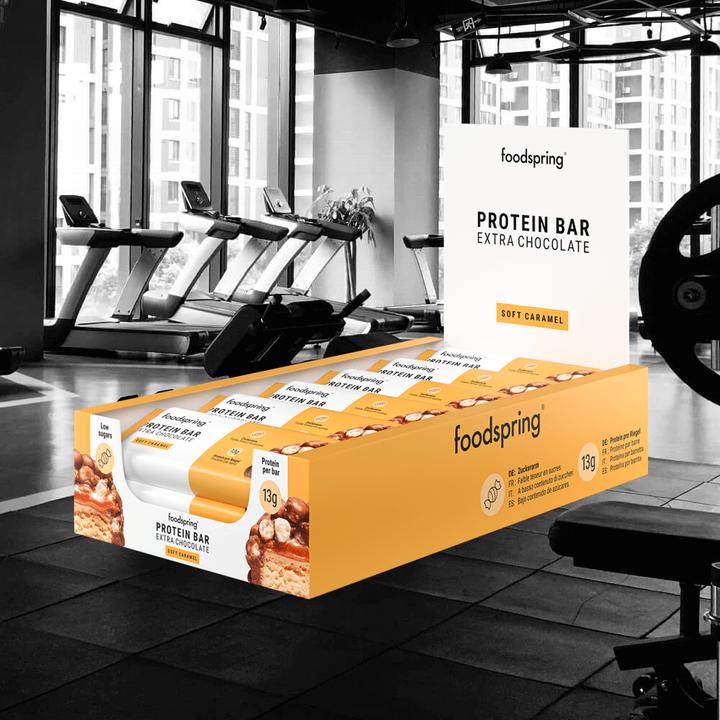 Produktbild Foodspring Protein Bar Extra Chocolate (Caramel, 1 Stk., 540 g)