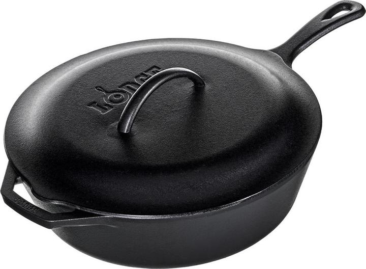 Lodge Padella in ghisa profonda 30,4 cm con coperchio (Set di pentole e padelle da cucina, Acciaio inossidabile)