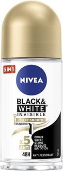 Produktbild NIVEA Invisible Black & White Silk and Smooth 50 ml (Roll-on, 50 ml)