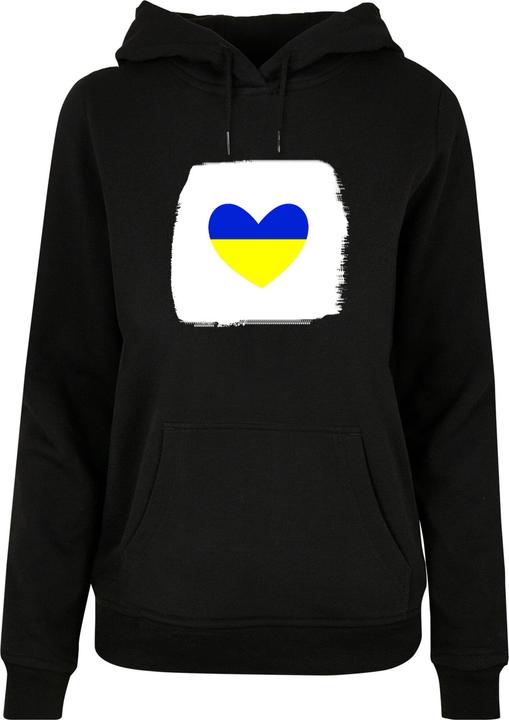 Merchcode Ladies Peace - Brush Heart Black Basic Hoody - 161629 (XXL)