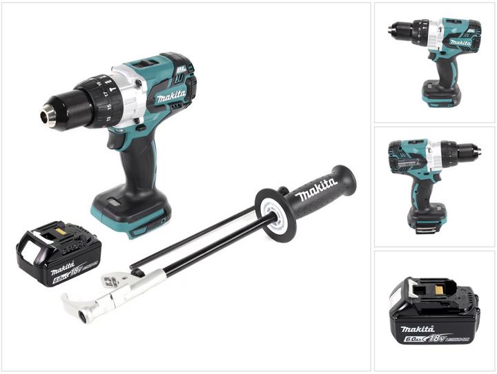 Actual product image Makita DHP 481 G1 Battery impact drill 18 V 115 Nm Brushless + 1x battery 6.0 Ah - without charger (Rechargeable battery operated)