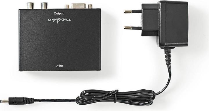 Produktbild Nedis HDMI T Converter HDMIT Eingang VGA Female / 2X Cinch Buchse 1-Weg 1280x768 1.65 Gbps Aluminium (0.07 m)