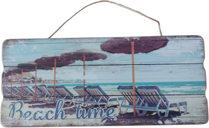 Champ Deko-Schild Beach time