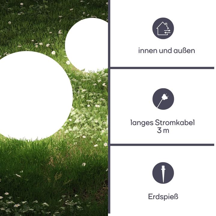 Produktbild LED Outdoor Consumer AUssENLEUCHTE - KUGEL - Ø 45 cm (E27)