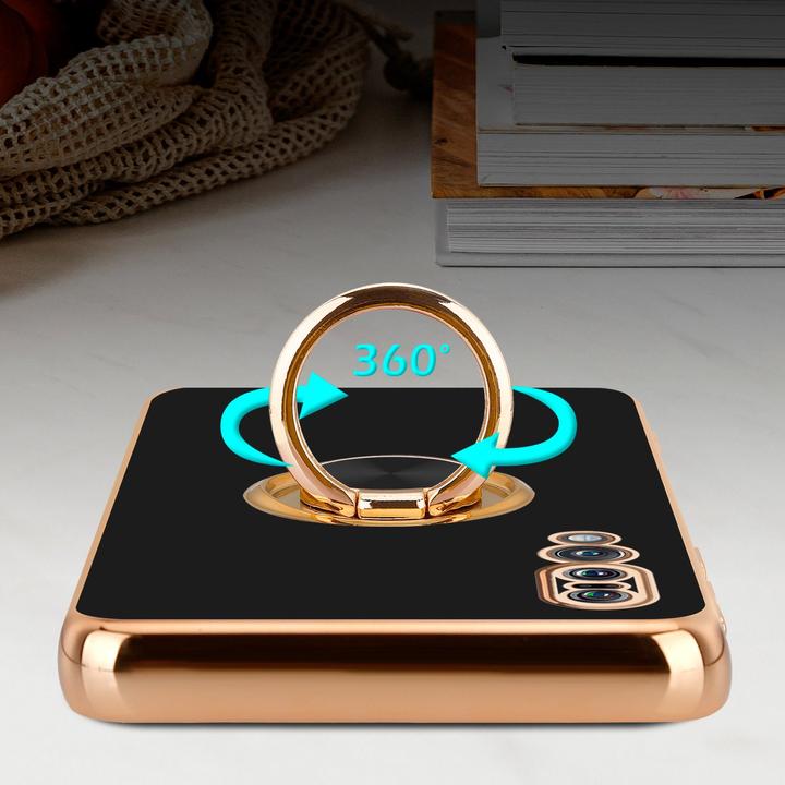 Image du produit Cadorabo Coque pour Huawei P20 PRO / P20 PLUS en TPU avec protection de l'appareil photo et anneau LM089 (Huawei P20 Plus, Huawei P20 Pro)