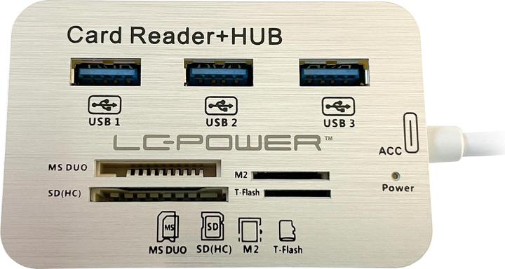 Produktbild LC-Power USB-Hub LC-HUB-C-CR (USB-C, 7 Ports)