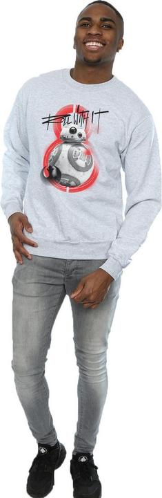 Actual product image Star Wars Mens The Last Jedi BB-8 Roll With It Sweatshirt (M)