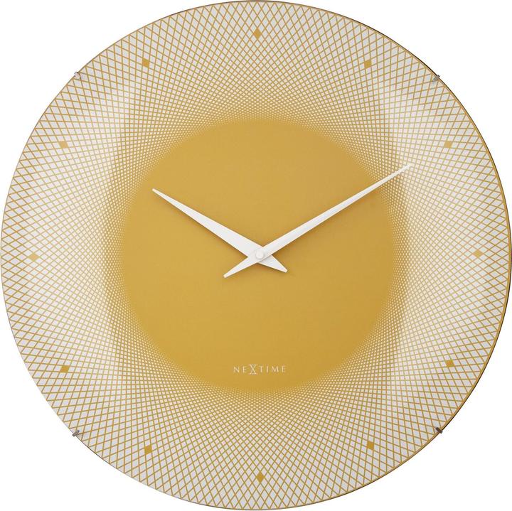 Produktbild Nextime Wanduhr Deep Gelb (50 cm)