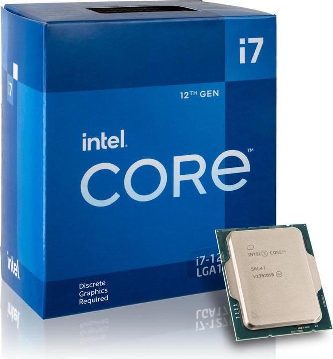 Actual product image Intel Core i7-12700F (LGA 1700, 2.10 GHz, 12 -Core)