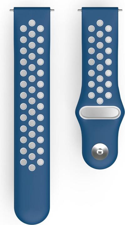 Produktbild Hama 00086227 Smartwatch-Zubehör Band Blau (Silikon, Rostfreier Stahl, Versa 2, Versa Lite, Versa)