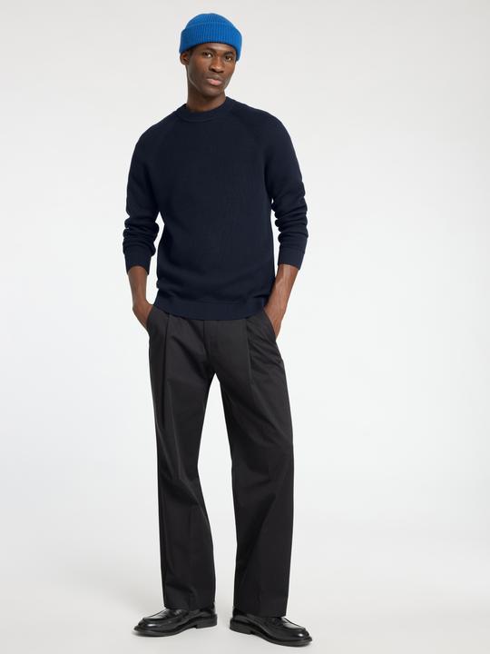 Actual product image Selected Homme 100% cotton jumper with round neckline (XL)