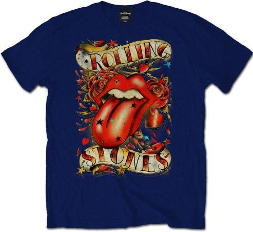 The Rolling Stones Tongue & Stars Navy Mens