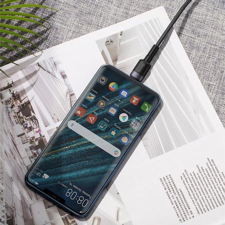 Actual product image Baseus Cafule HW Quick Charging Data cable USB Double-sided Blind Interpolation For Type-C 40W 1m Gray b... (1 m, USB 3.2 Gen 2, 40 W)