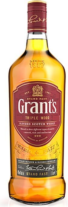 Actual product image Grant's Triple Wood Blended Scotch Whisky (Blended Whisky)