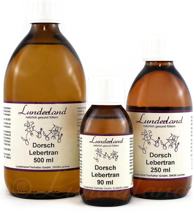 Actual product image Lunderland Dog Food Supplement Cod Liver Oil, 500 ml (Adult, 1 pcs., 740 g)