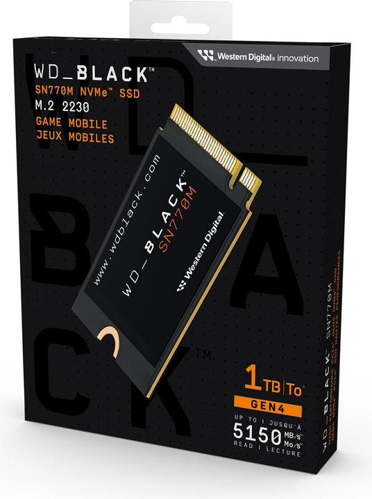 Image du produit WD Black SN770M Retail (1000 Go, M.2 2230)