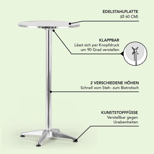 Immagine prodotto Maxxmee Tavolo da bar (Ø 60 x 115 cm)